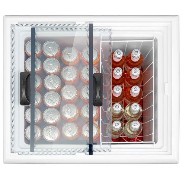 MCRC03B3AWW - Midea 3.0 cu ft. White Commercial Ice Cream Convertible Freezer or Refrigerator with Removable Storage Basket